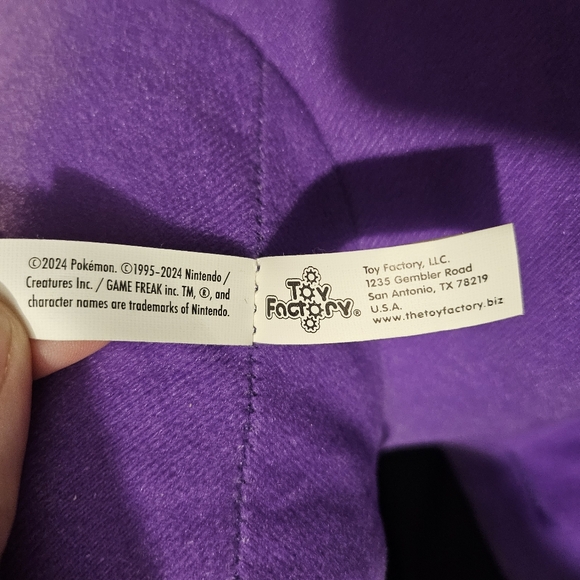 Gengar Plush Pokemon Purple Hanging Stuffed Animal Toy Factory 14” New - Picture 6 of 10